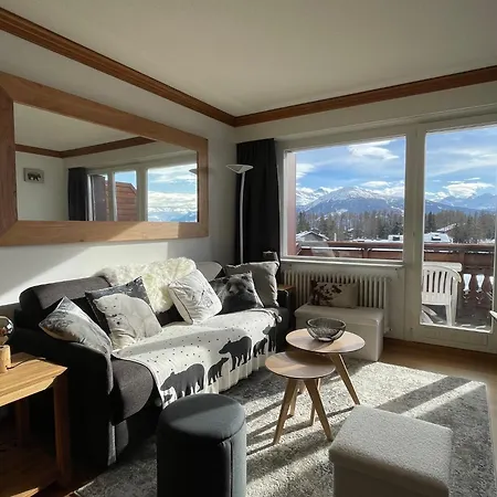 Cosy Rooftop Downtown Crans-Montana With Stunning View And Swimming Pool Exterior photo